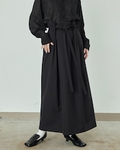 i’m here - UN(I)FORM Pleats Skirt :Navy|制服ウール混/4面プリーツ/ウォッシャブル