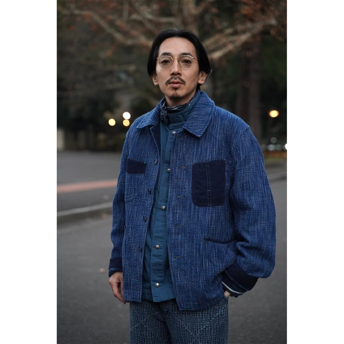 Porter Classic KASURI SMOCK-INDIGO