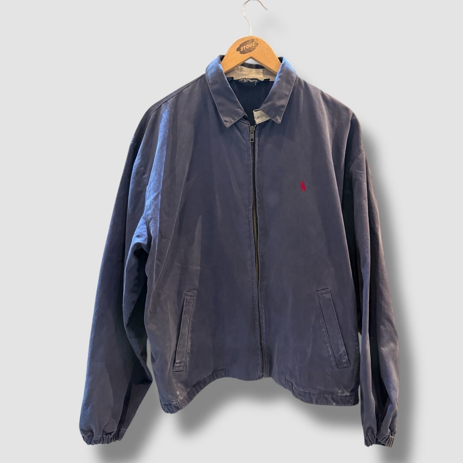 S】70s Lee MoleSkin JKT col Navy リー モールスキン 大文字タグ