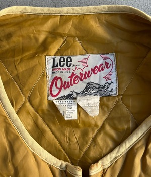 Vintage 70s Lee Down vest -Made in USA-