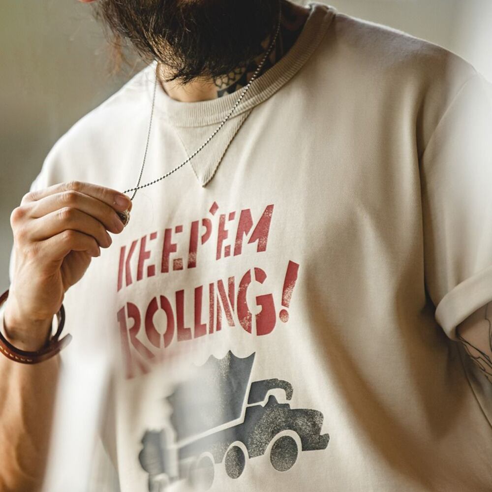 S-2XL】 Retro Graffiti Letter T-shirt / レトロ グラフィティ レター