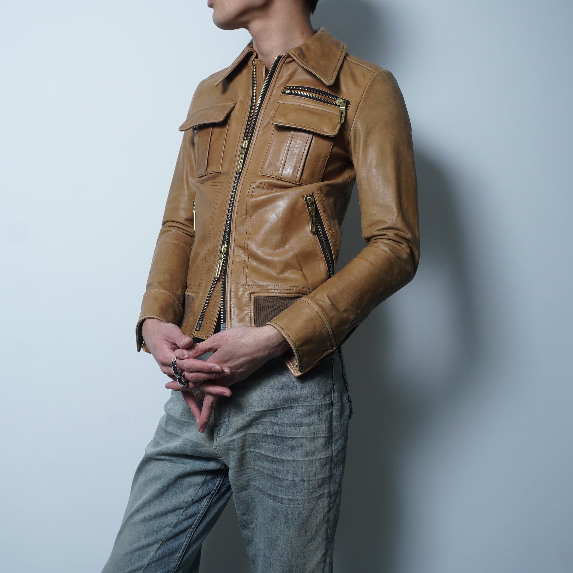 GalaabenD】ガラアーベント ラムワックスネイキッドカウレザー