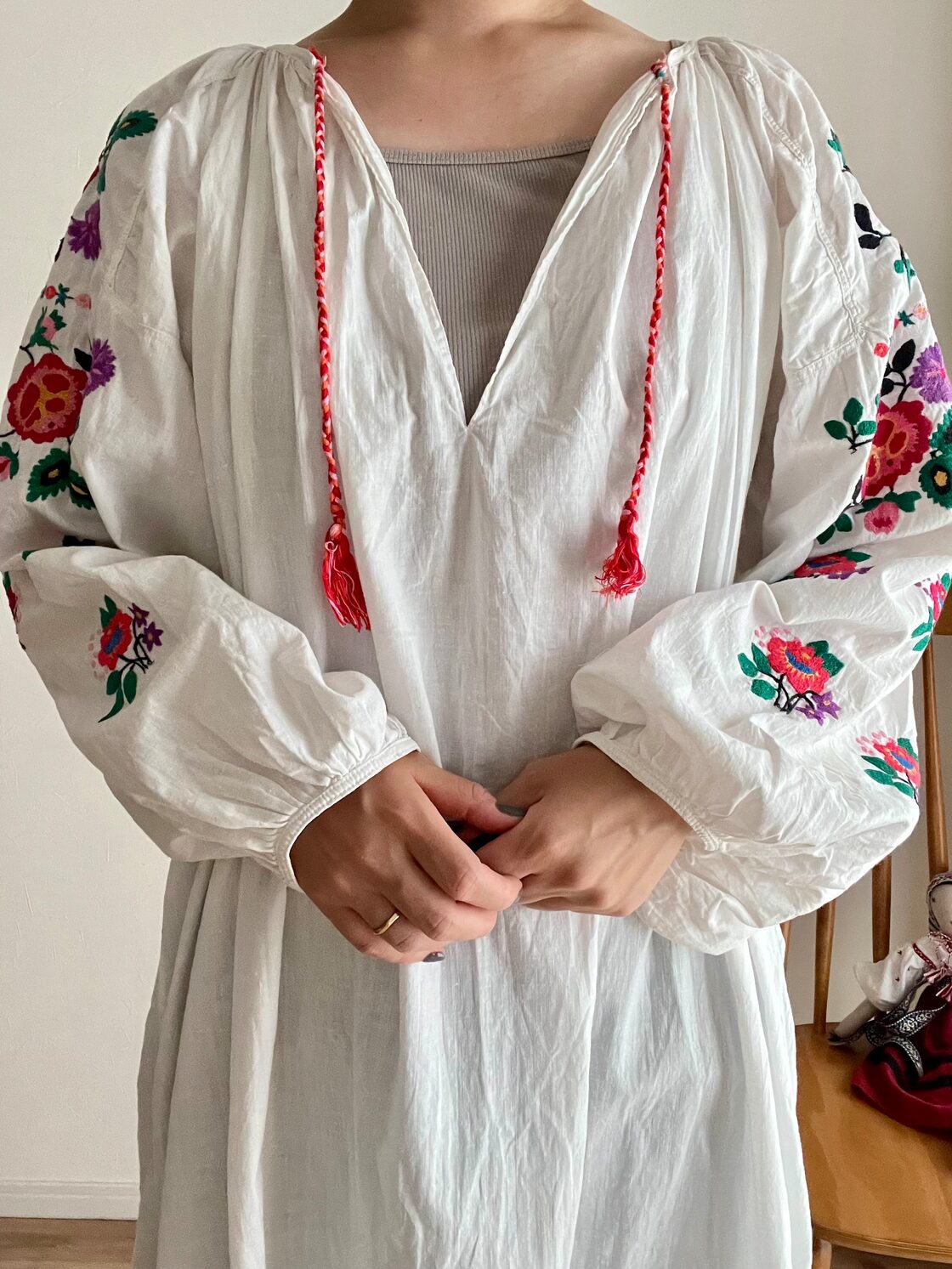 スームィ州のウクライナ刺繍ワンピース ヴィシヴァンカ ソロチカ | Pay ID 