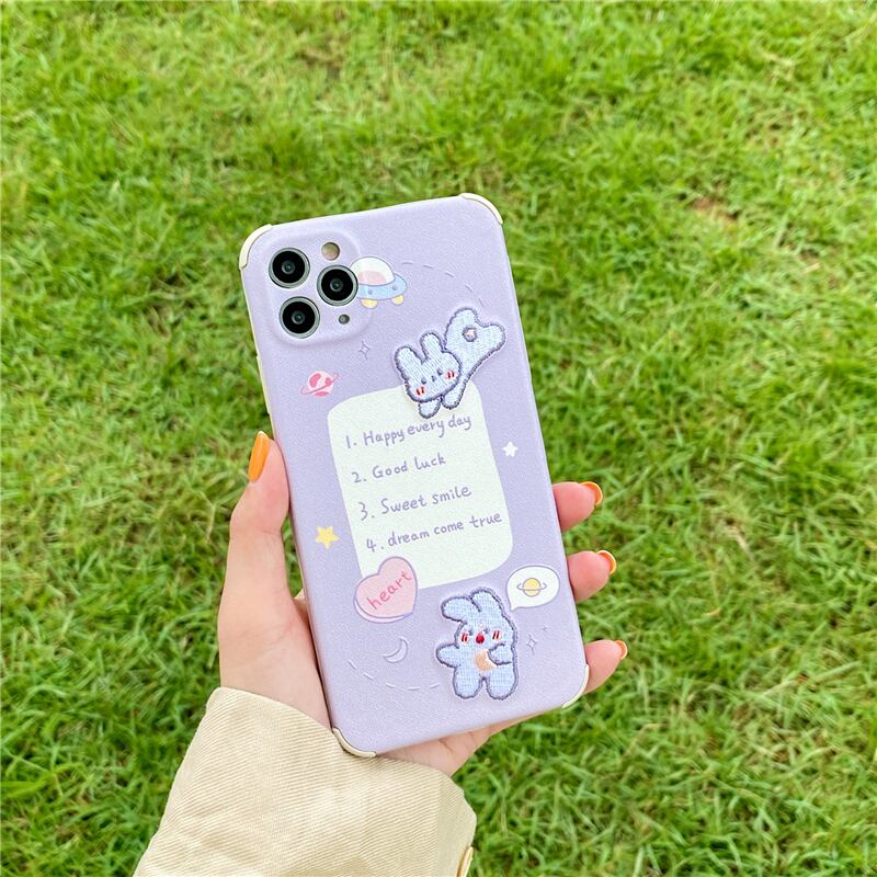 Iphoneケース スマホケース ゆめかわいい パープル 宇宙 うさぎ Luluca 韓国トレンドファッションluluca ルルカ