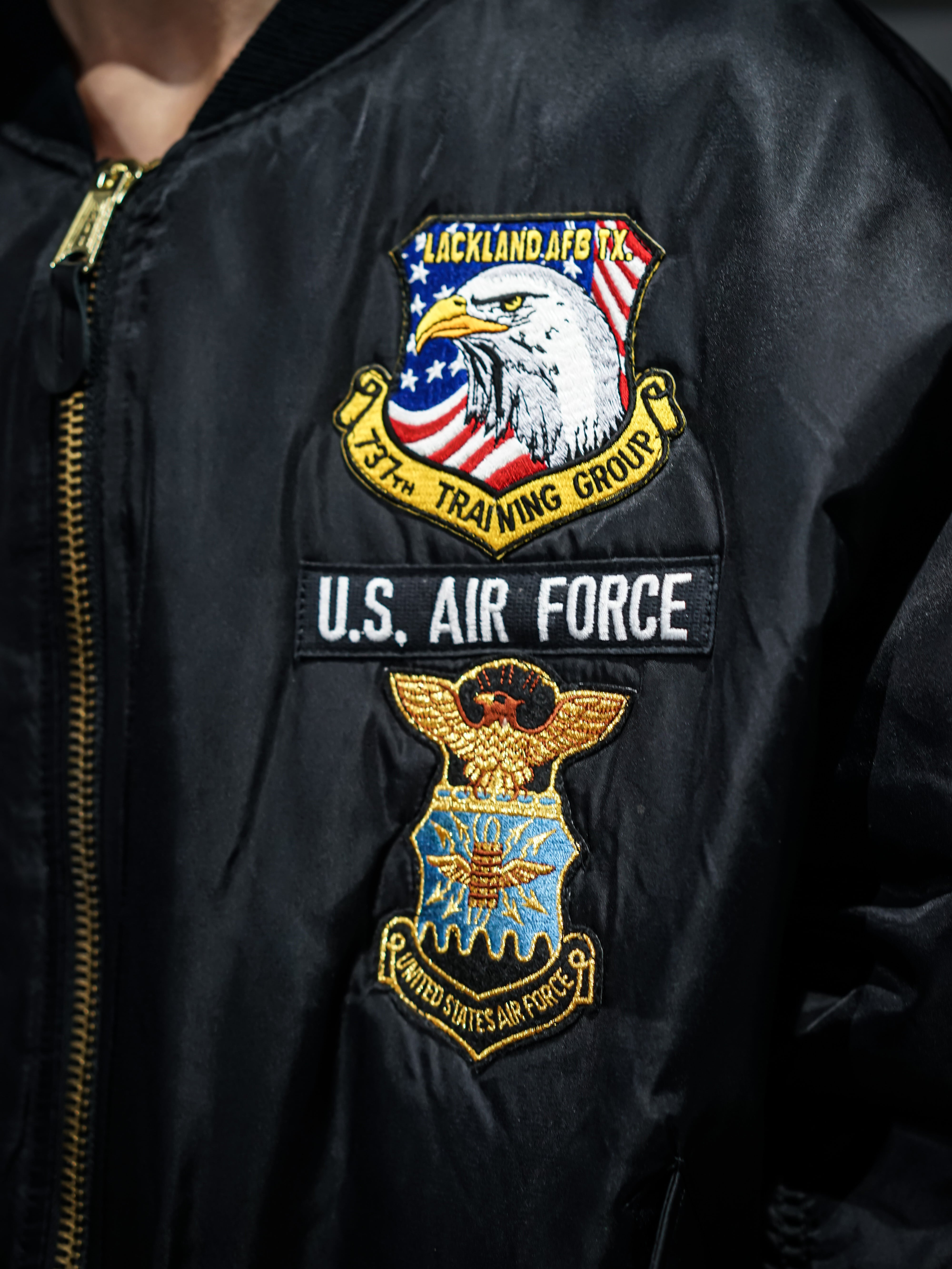 add (C) vintage】U.S. Air Force MA-1 Shaped Flight Jacket | Caka