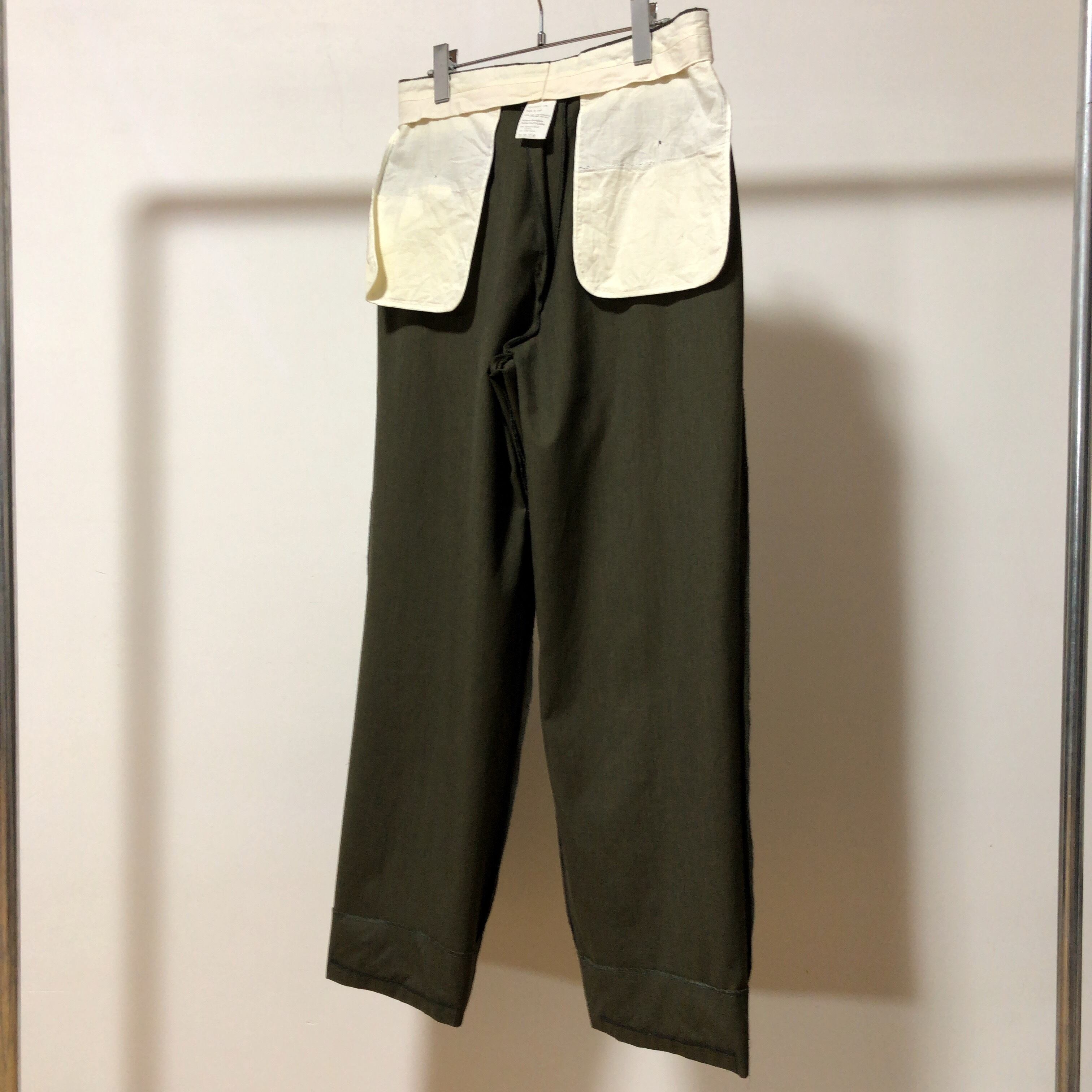 GIORGIO ARMANI / 80's Vintage 2tuck Wool Trousers / Made in Itary