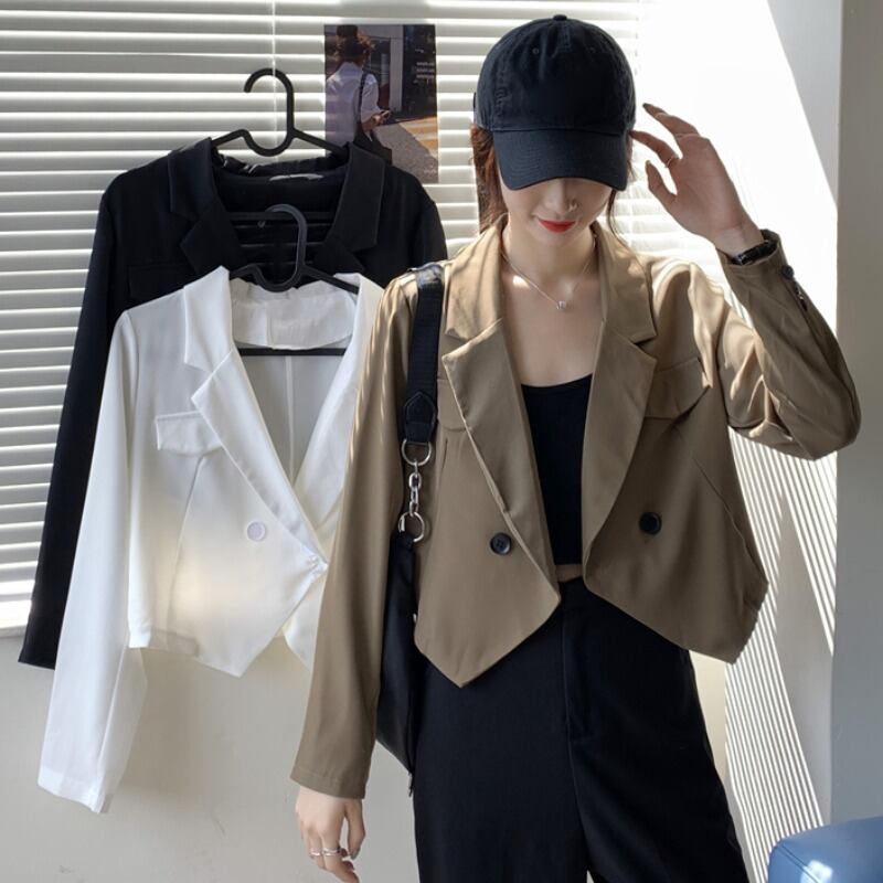 ショートオータムジャケット ロング 秋物 YY-ファッション79659484972