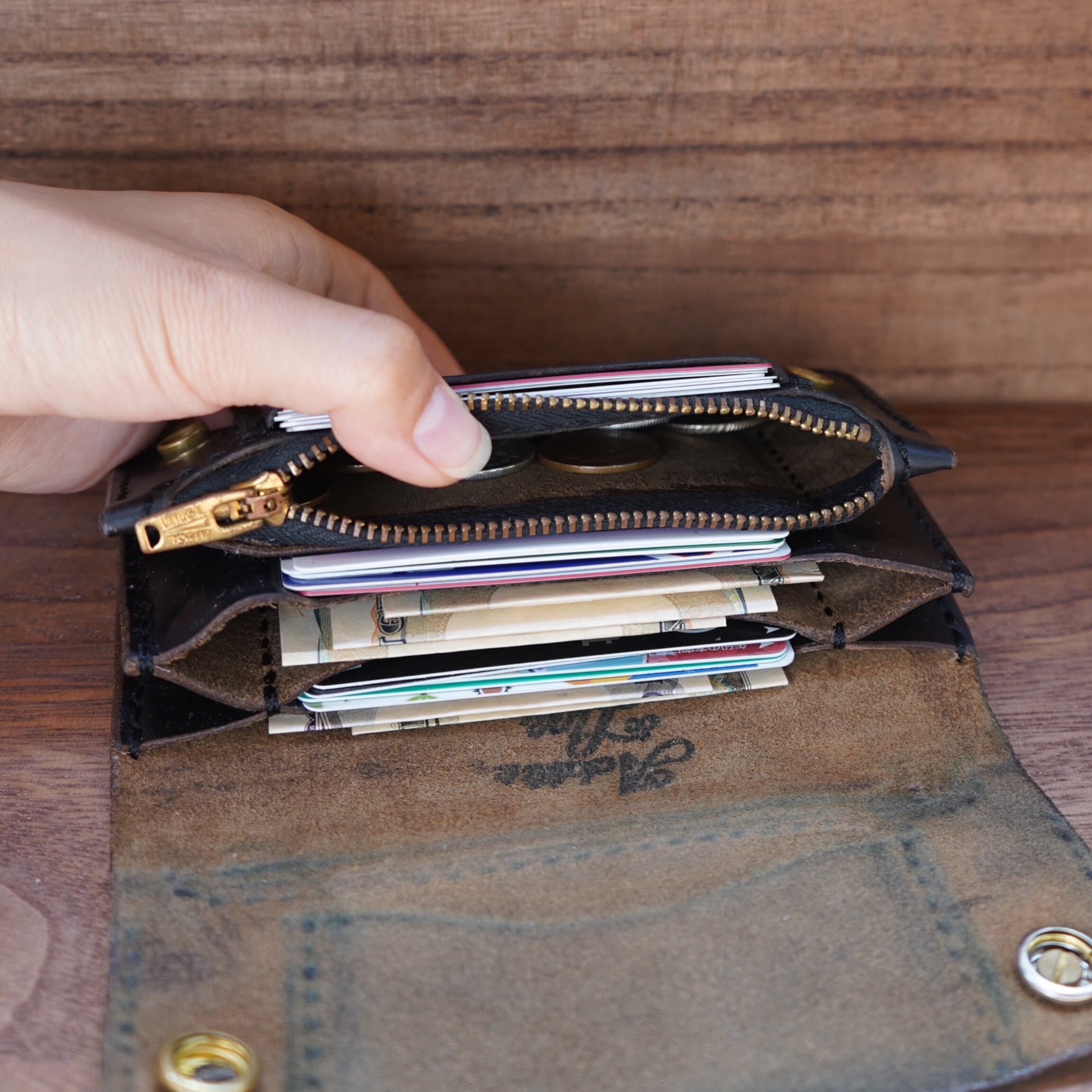 MTW-002】middle trucker wallet 3層 | Additive and Line MTW-002】middle trucker wallet 3層 | Additive and Line