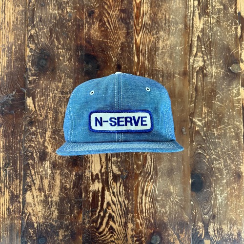 Circa 80's Deadstock "K-Brand” Denim Trucker Hat// N-Serve