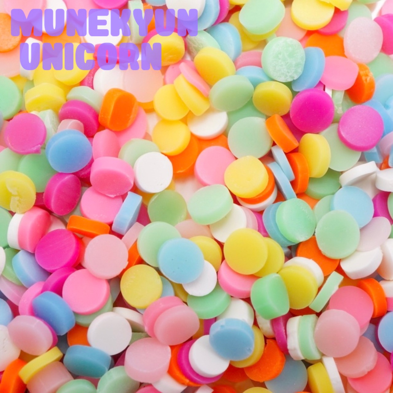 #F006【15g 2色展開】丸 ミックス ポリマークレイ トッピング/フレーク15gパック