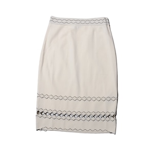 alexander mcqueen   crepe kint skirt  /16resort