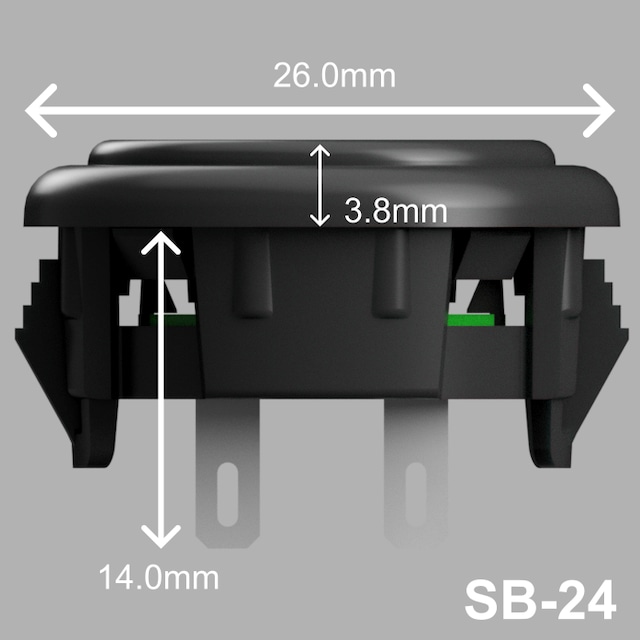 OneFRAME ボタン 24mm 3個 アケコン用ボタン】OneFRAME SB-24 24mm ブラック 単品 | OneFRAME