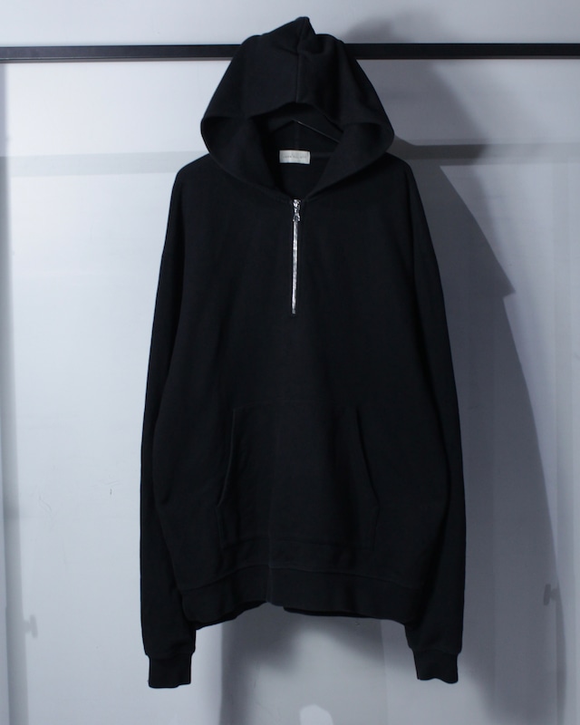 【Caka BLACK】“JOHN ELLIOTT” Half Zip Up Pullover Hoodie