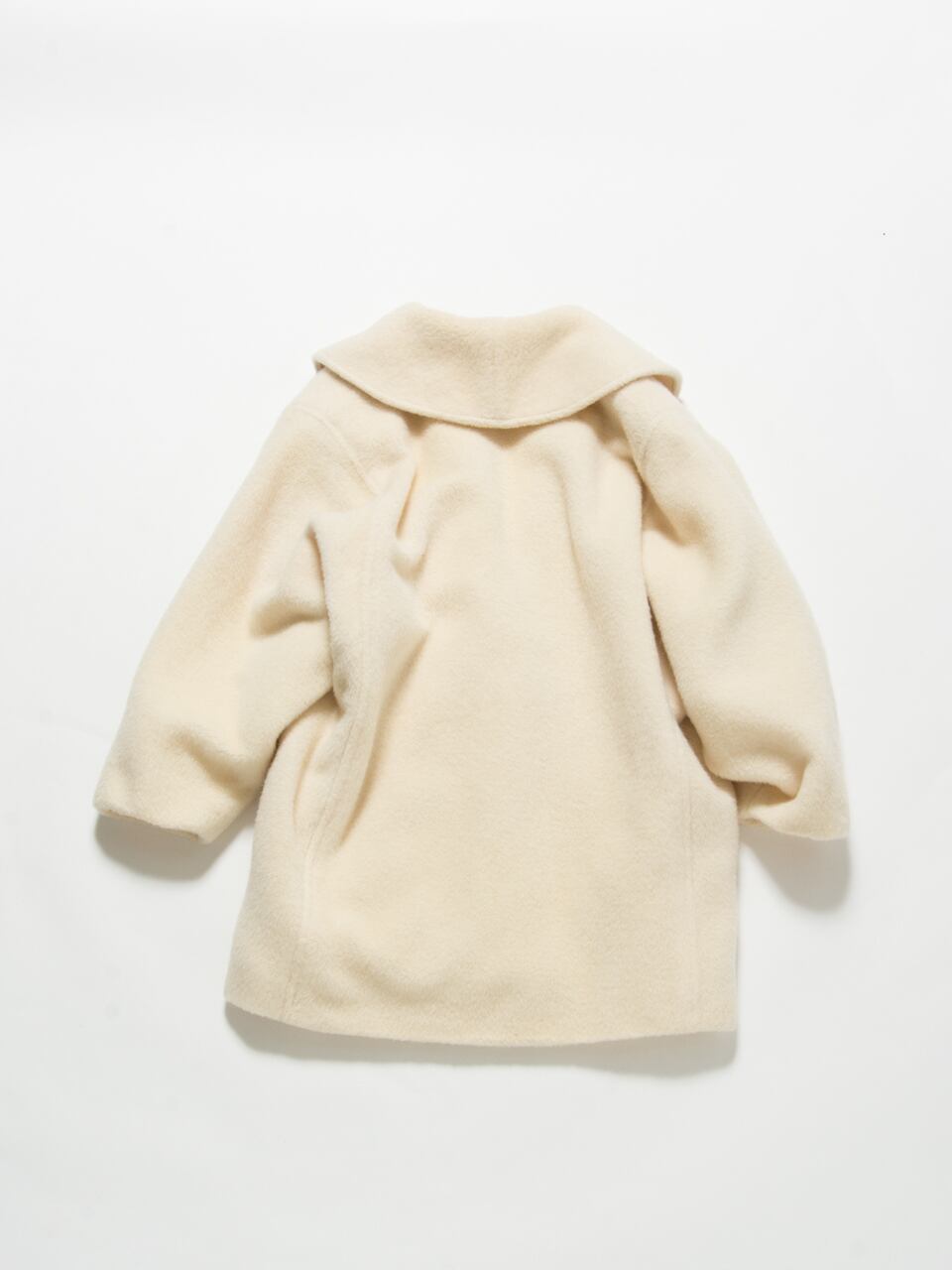 【Guy Laroche】Made in France oversized mohair/wool beaver padded coat（ギラロッシュ フランス製 中綿オーバーサイズ ビーバーコート）