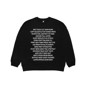 YOUVRES Word crewneck sweat(Oversize)