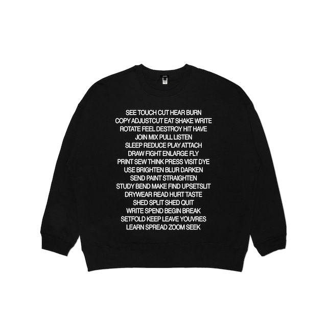 YOUVRES Word crewneck sweat(Oversize)