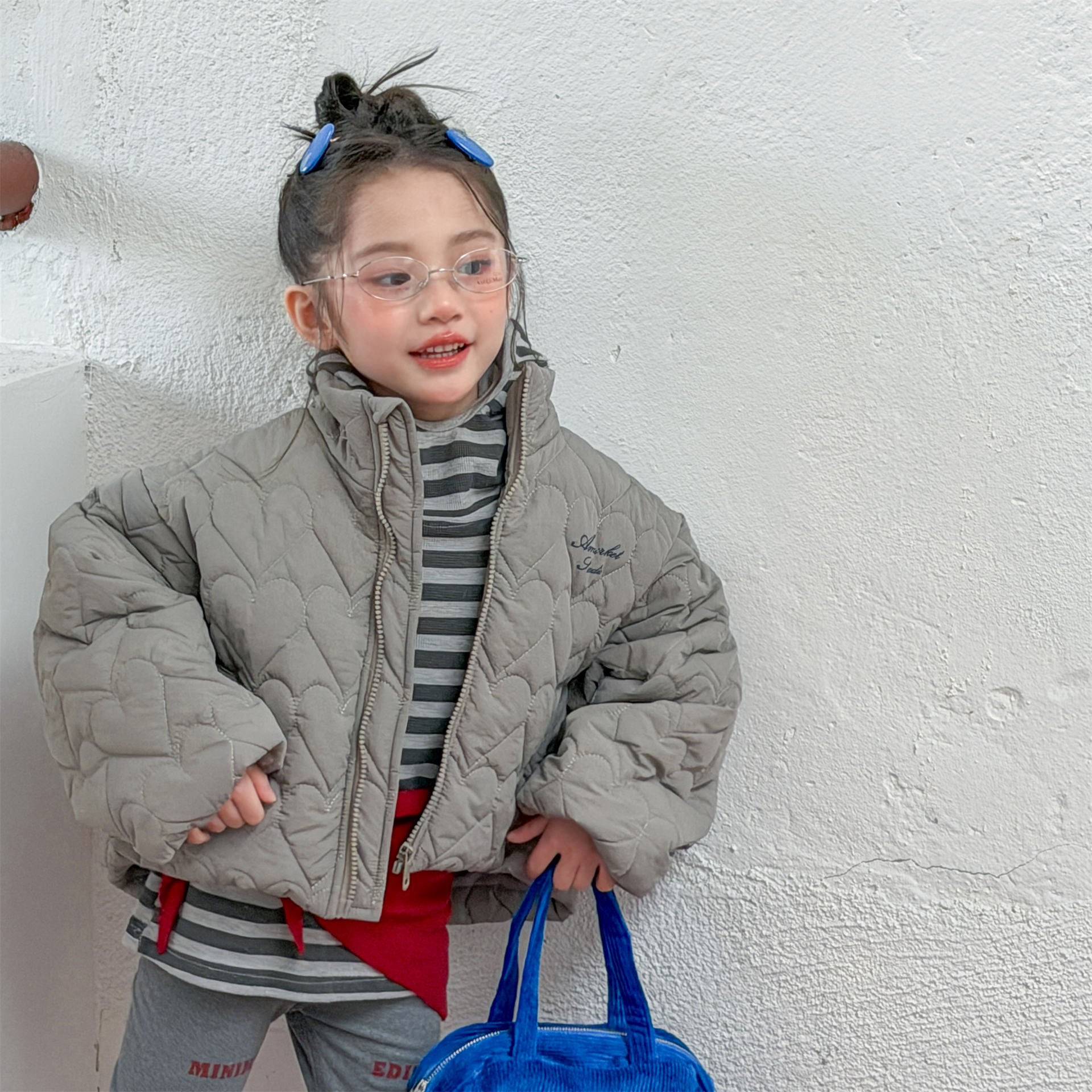 ハートキルティングショート丈アウター