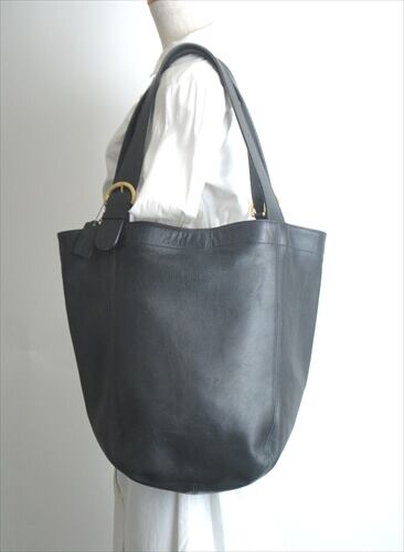 COACH オールドコーチ 大型 トートバッグ 本革 レザー ブラック