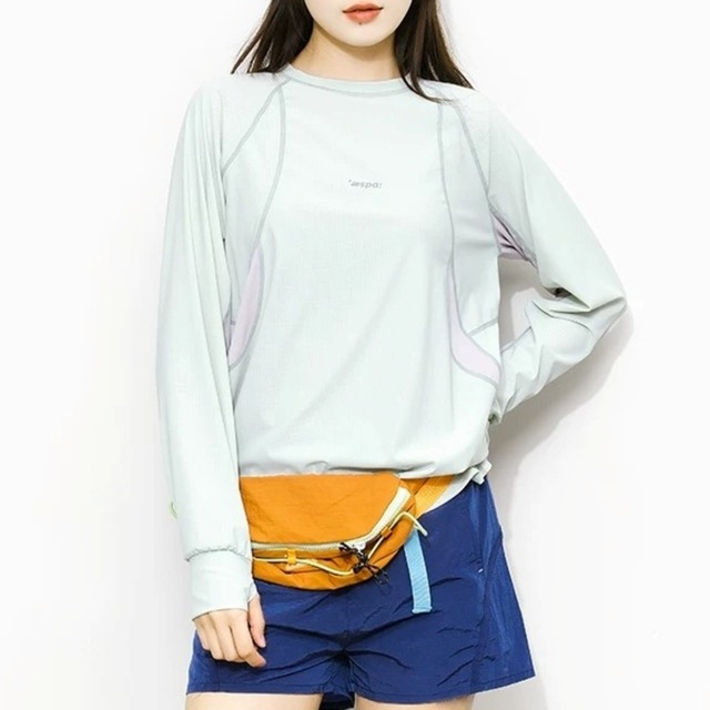 アークラインカラーパネルロングスリーブ Tシャツ C01316