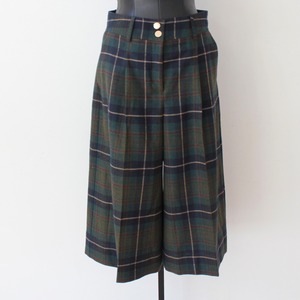 VILAGALLO グリーン✖️ネイビータータンチェックウールハーフパンツ SPAIN:VIL33945 ¥39.000＋