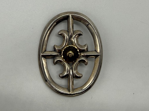 美品　金メタル付風車コンチョ20.85g