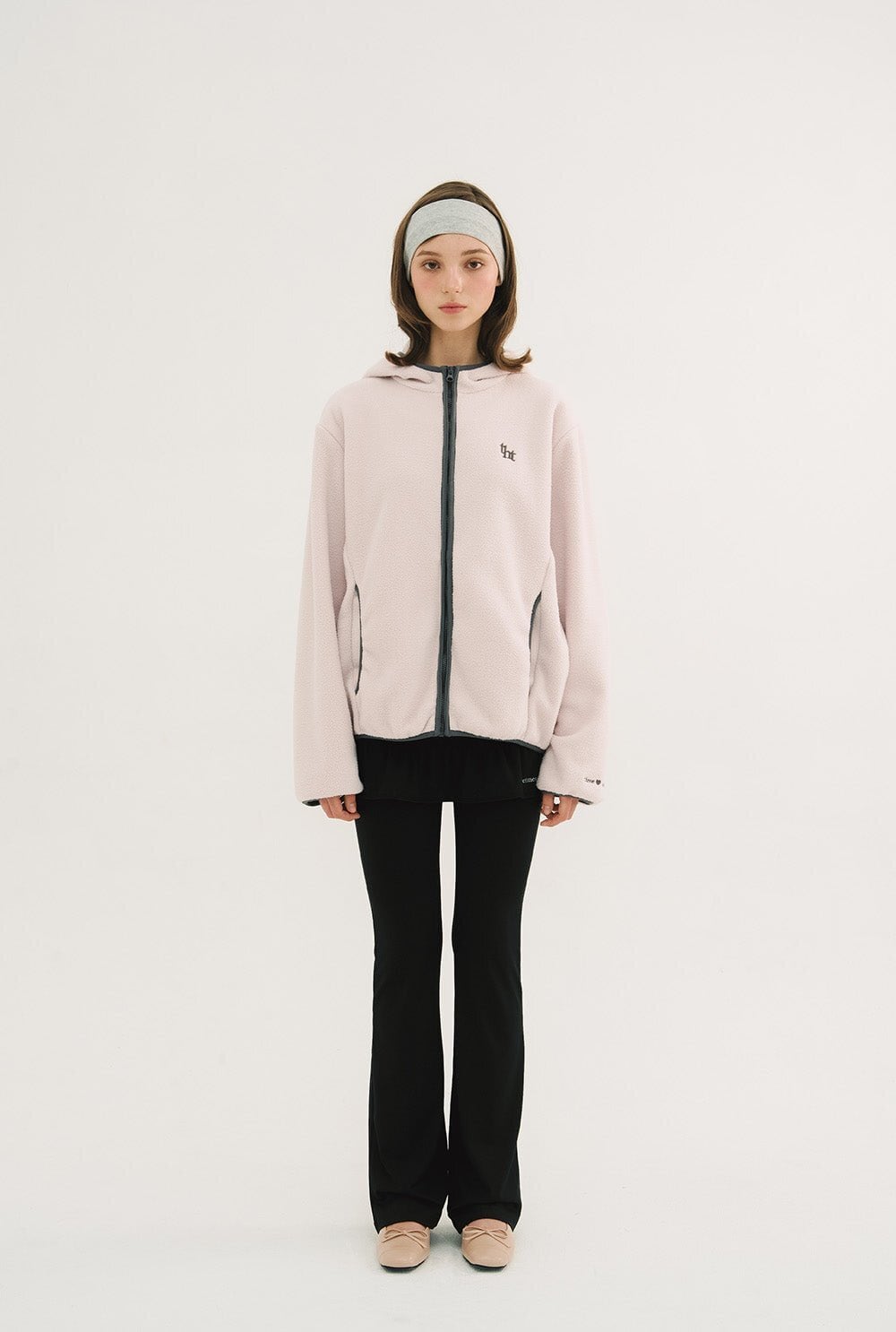 threetimes] Cookie fleece jacket (pink) 正規品 韓国ブランド 韓国