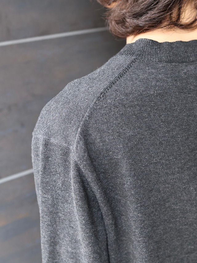 【AWARE/26AW】DOMANI V-NECK SWEATER/grey