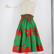 フラダンス 衣装 パウスカート レッド系 マウナロア ハワイアンプリント アロハ レッスン 練習 フラ ダンス Maunaloa ハワイアン 鮮やか 華やか シングル スカート かわいい グリーン系 赤 緑 フラダンス衣装 練習着 ハワイ レッド グリーン 鮮やか プリント レディース スカート エレガント ハワイ フラダンス用 衣装 練習 レッスン用 ダンスウェア 軽やか