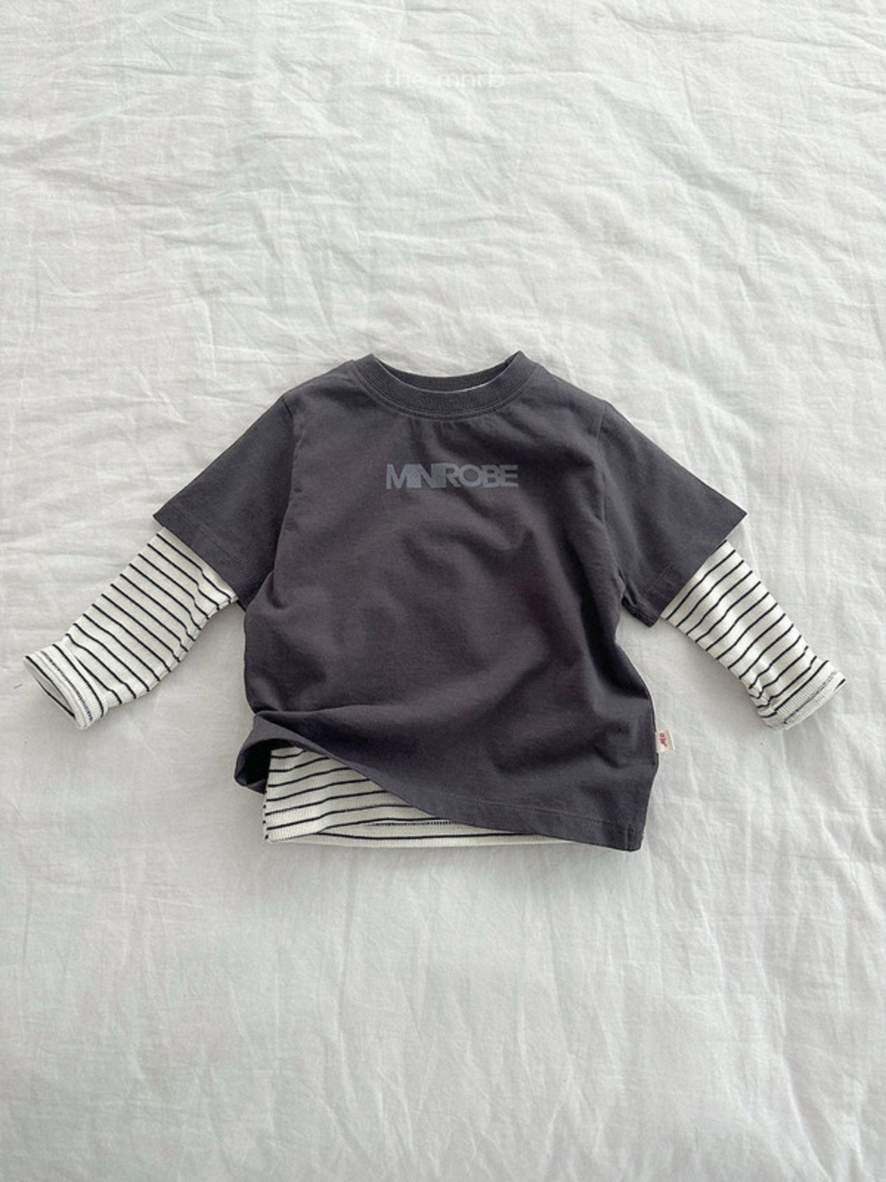 【取寄/韓国直送】minirobe 26/AT アーバンロゴハーフTシャツ|秋服|韓国子供服