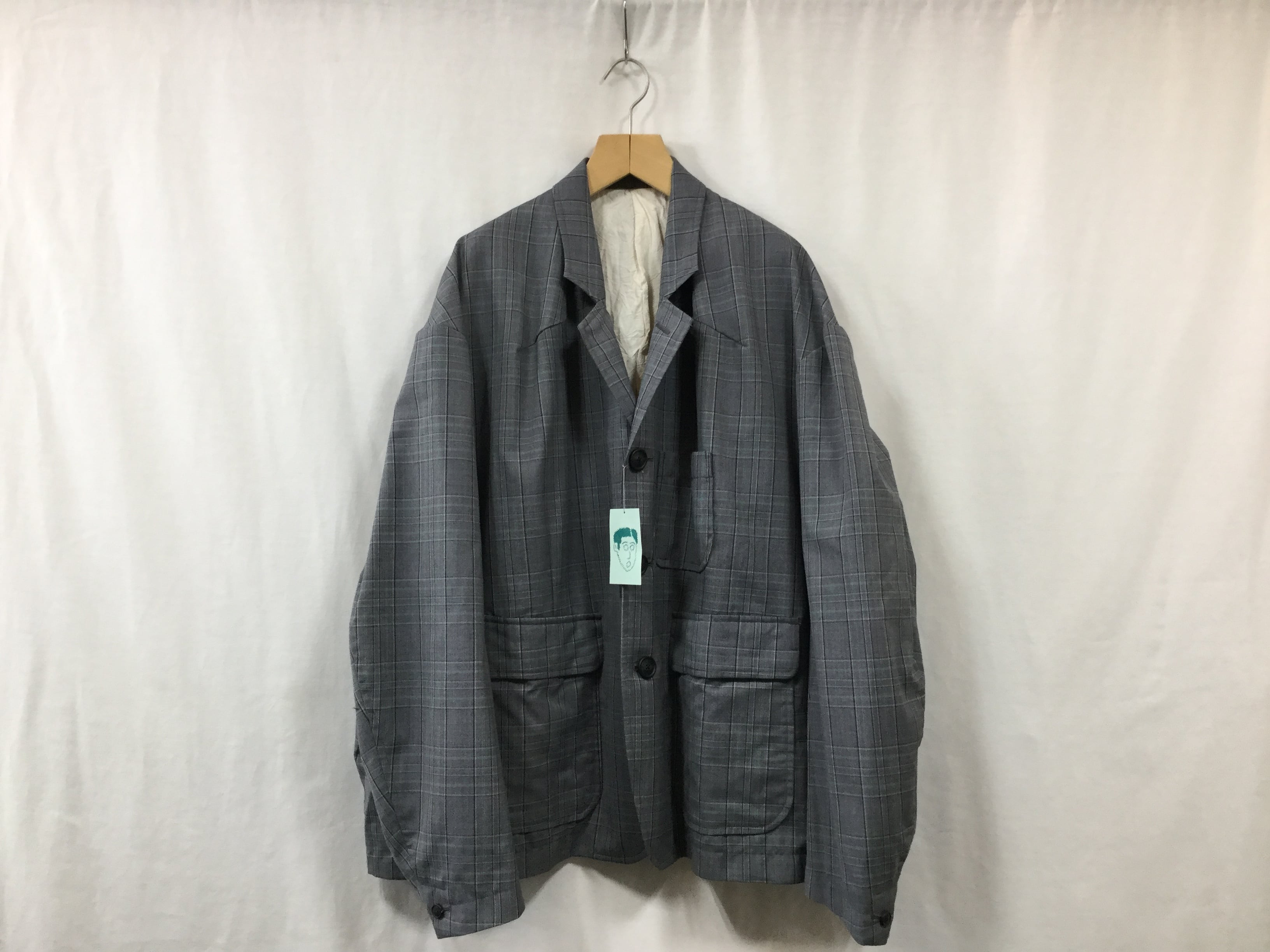 HOMELESS TAILOR”SAMO JACKET GRAY CH” | Lapel online store powered by BASE