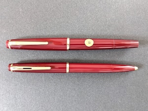 【セット販売】'60s　モンブラン Ｎｏ ３２ ボルドー　MONTBLANC No 32　（極細字）　14K　（＋ モンブラン Ｎｏ ３８）　　　　　02631＊