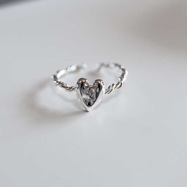 silver925 heart ring R201