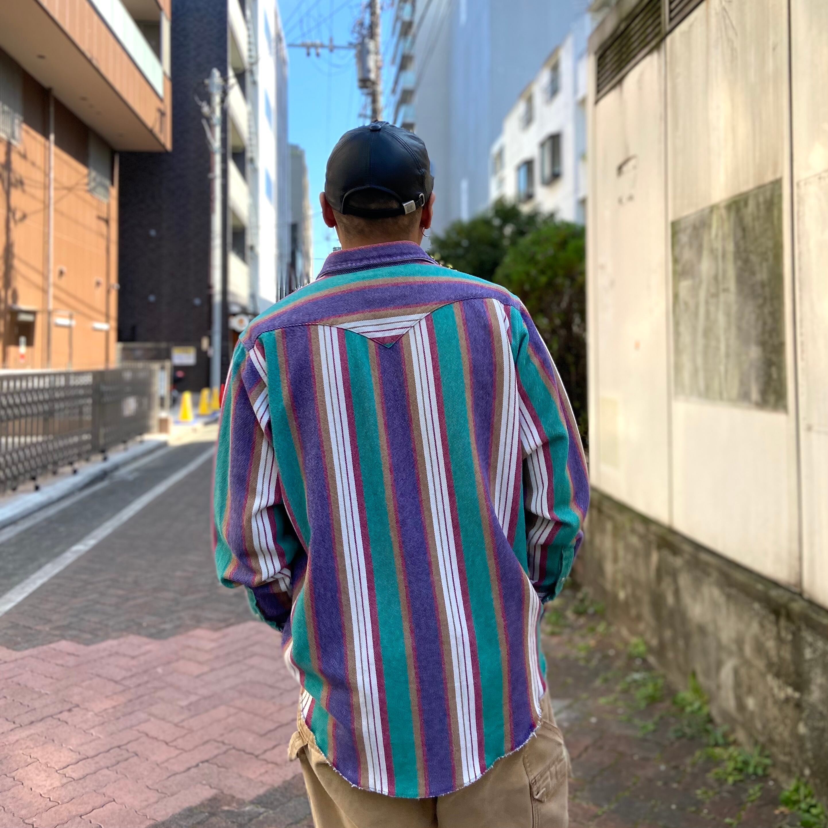 年代 size : XL程度 Wrangler ラングラー 長袖シャツ コットン