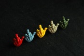 FXXK! HANDSIGN VALVE CAP /CT125ブラウン