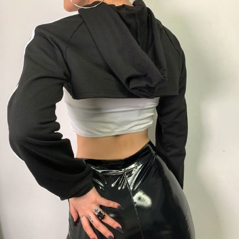 ダンス衣装 Ds 韓国ファッション へそ出し 乳牛 レディース カットソー ストリート系 トップス 韓国 長袖 ヒップホップ