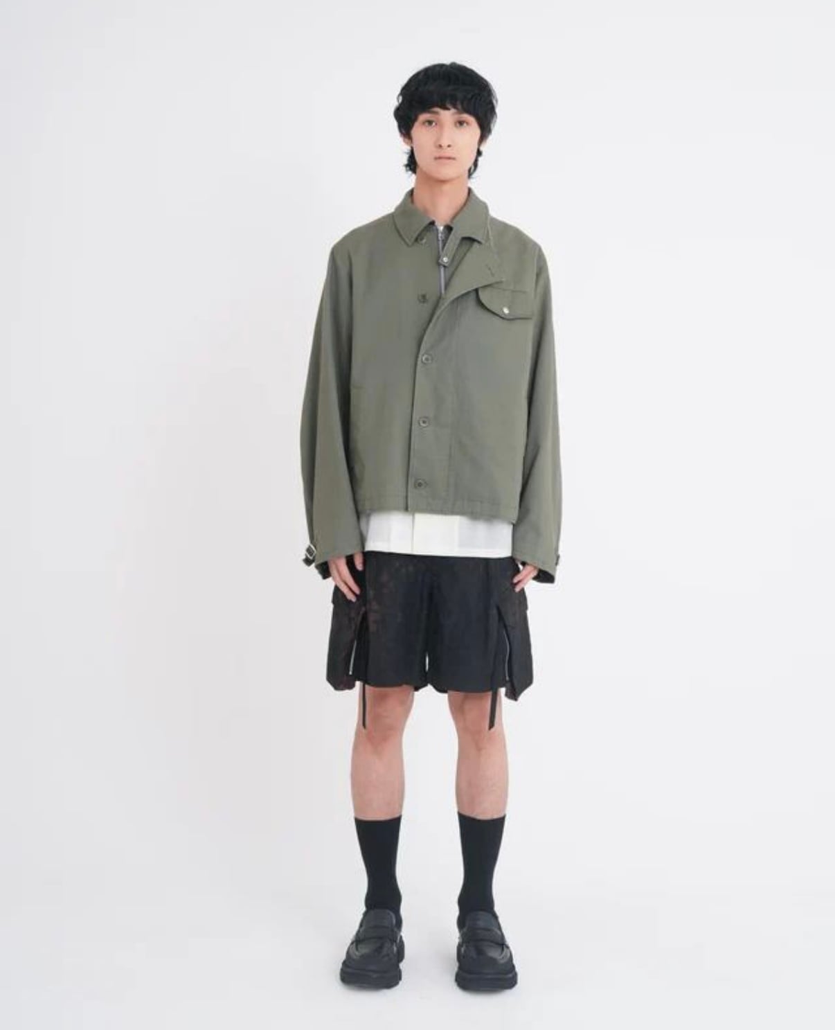 26SS】Tamme タム / コンバットパンツ / TIE-DYED NYLON OXFORD PCS
