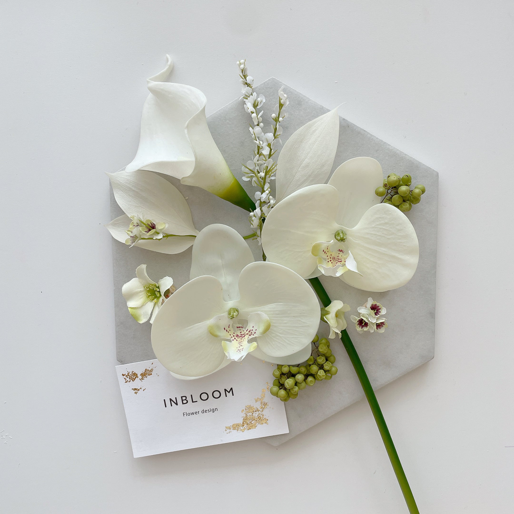 ♪ウェディング　プリザーブド花冠　T-12　花かんむり ヘッドドレス グリーンパープル プリザーブドフラワー アーティシャル