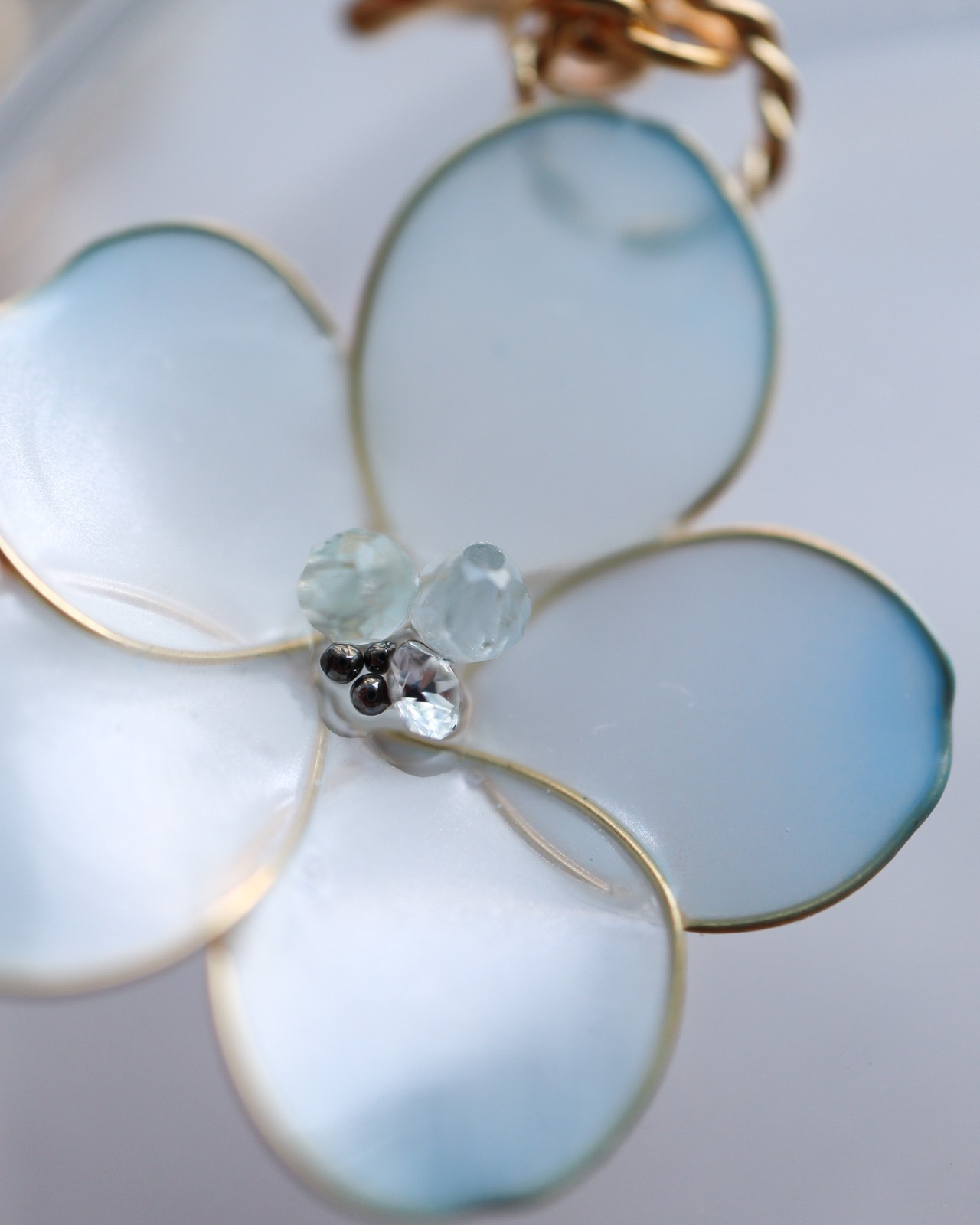 ” 季節の記憶（nemophila）バッグチャーム”