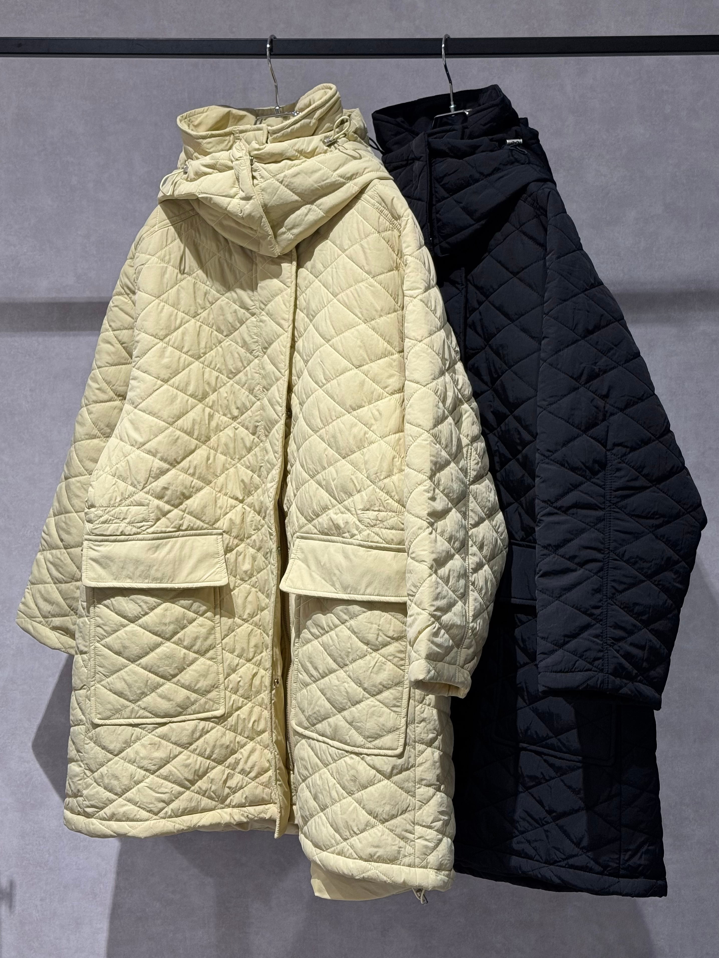 2way quilting hood coat