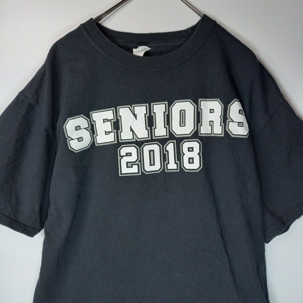 PORT&COMPANY　半袖　プリントTシャツ　スポーツ　背面プリント　M