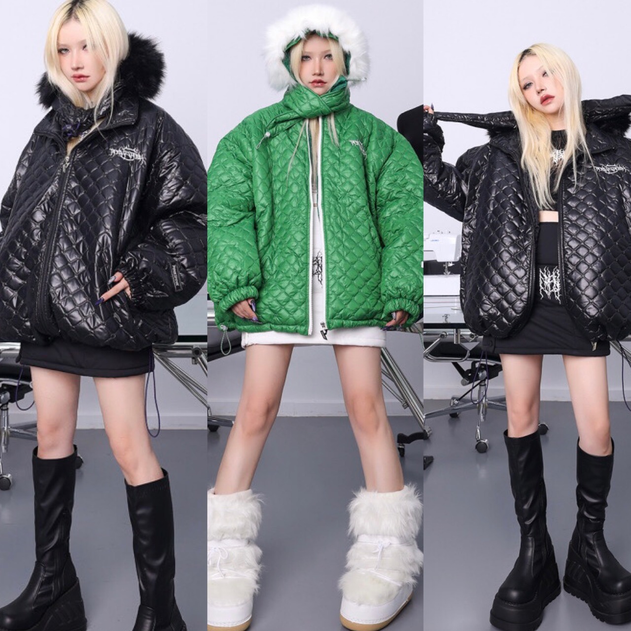 帽子取り外し】ジャケット ジャケット アウター フード ファー 