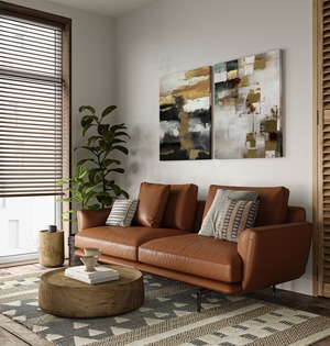 キャンバスアートLuce「White, Orange, gold, black」アブストラクト モダンアート 抽象画 600×800mm AFCA06