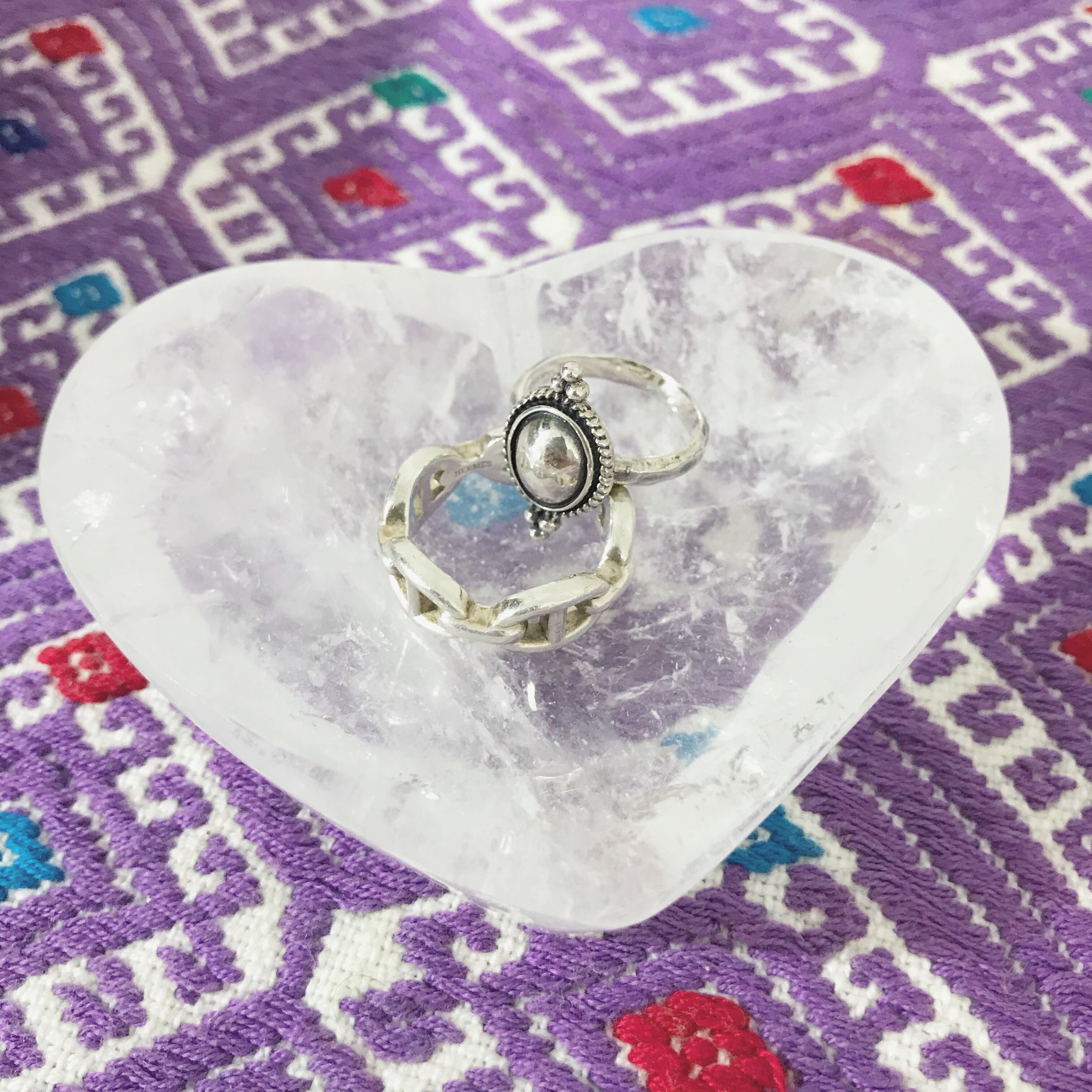 Clear Quartz Bowl Heart 2