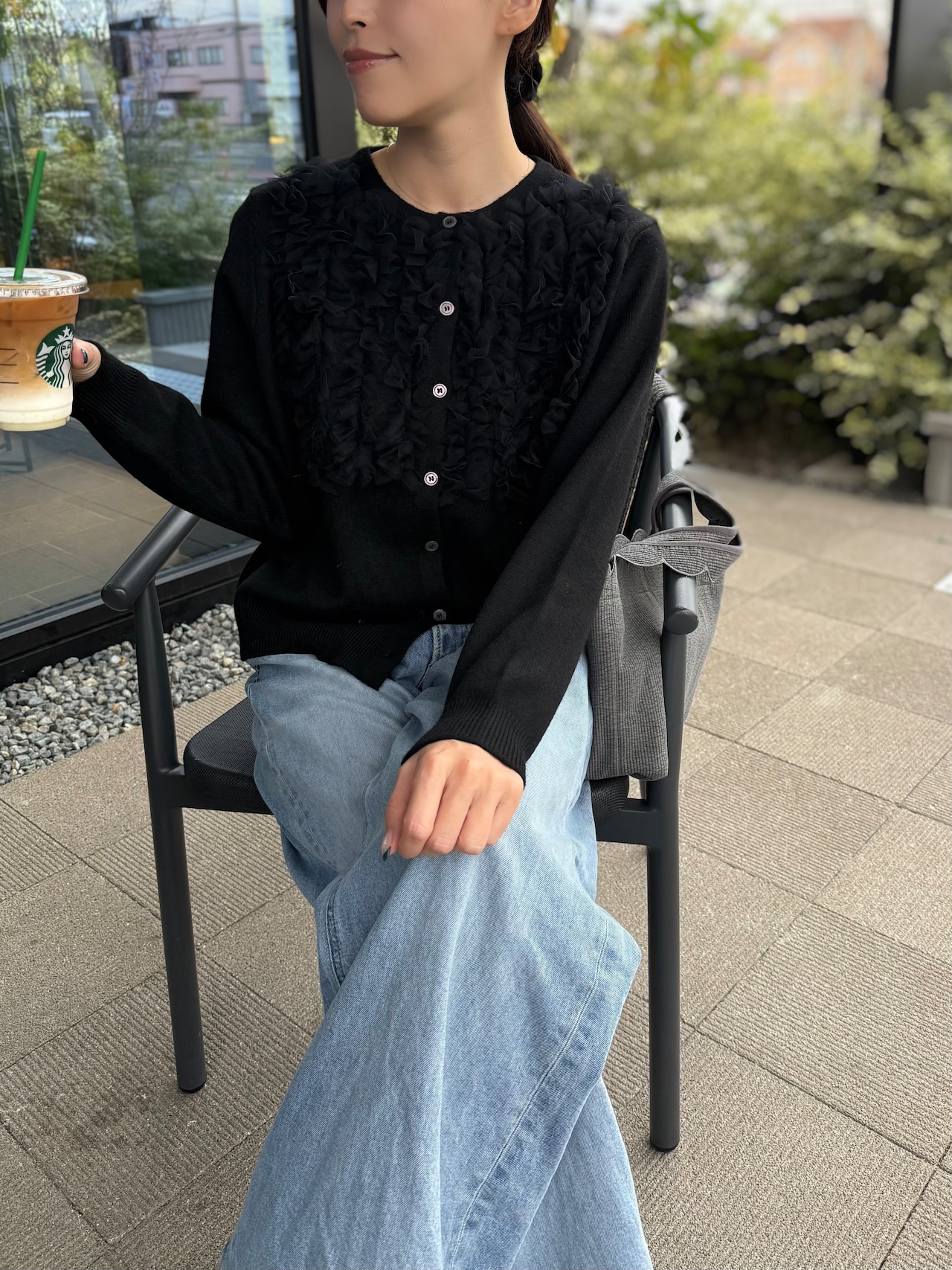 チュールフリルカーディガン［60006］