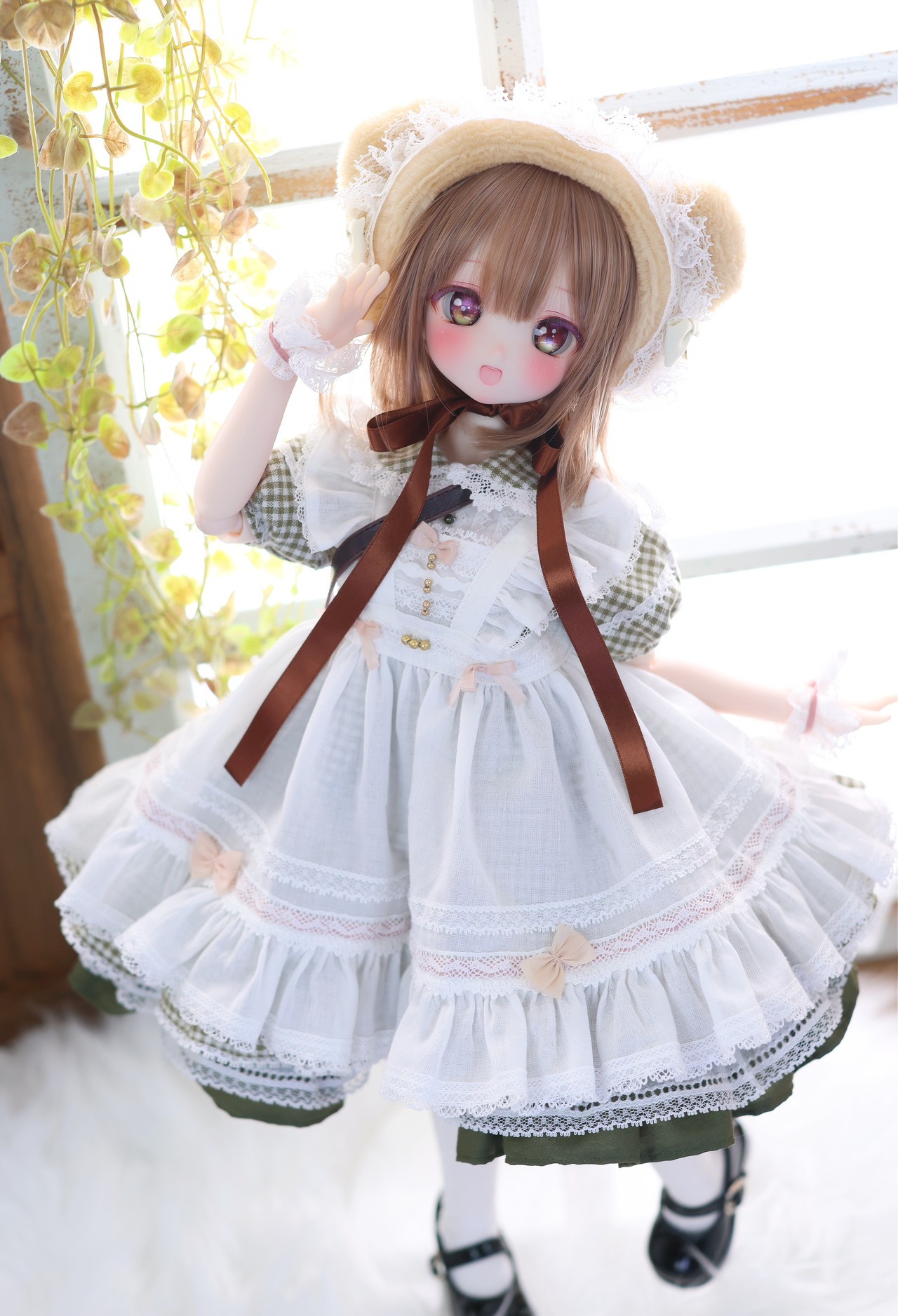 ハニベア・ピクニックセット（グリーン）｜Mini Dollfie Dream ・ 1/4TinyFox PEKO・KUMAKO - 6