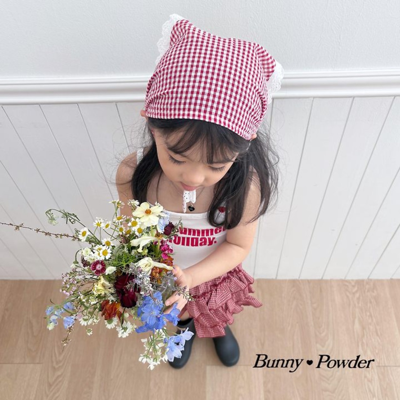 [Bunny Powder] (Planning) Check Bandana / [버니파우더] 기획)체크반다나