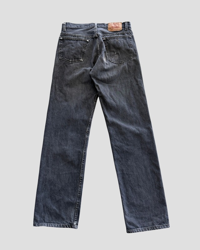 -Levis- Vintage 90s W33L32 501 Black Denim Pants made in USA