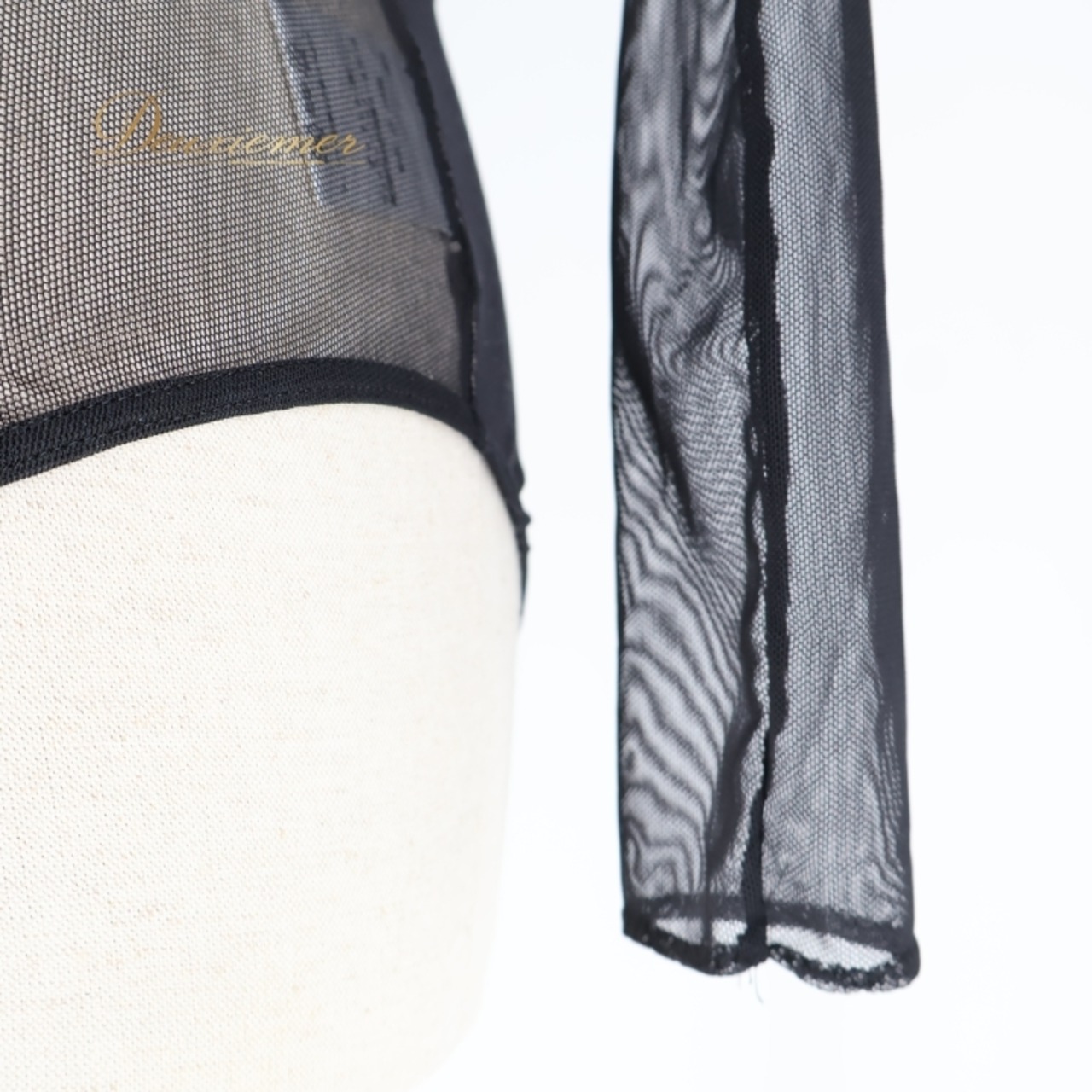 社交ダンス 衣装 トップス レオタード ブラック系 チャコット Chacott 日本製 黒 伸縮 ストレッチ 練習 レッスン 長袖 メッシュ生地 ボタン バレエ 無地 シンプル ダンス衣装 イベント ステージ 重ね着