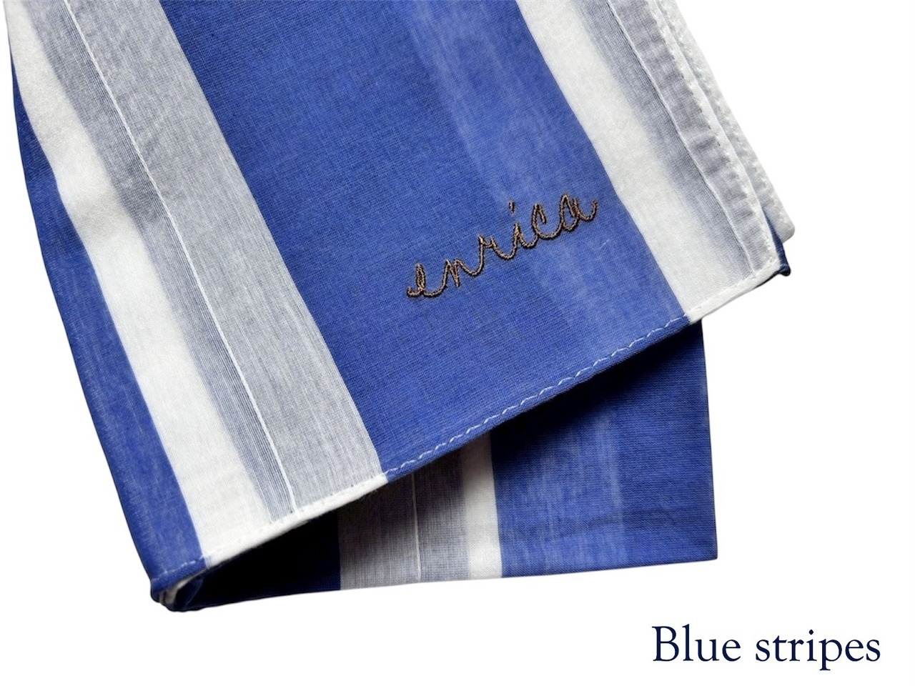 【ハンカチーフ L stripes×綿シルク】Vol.3_enrica