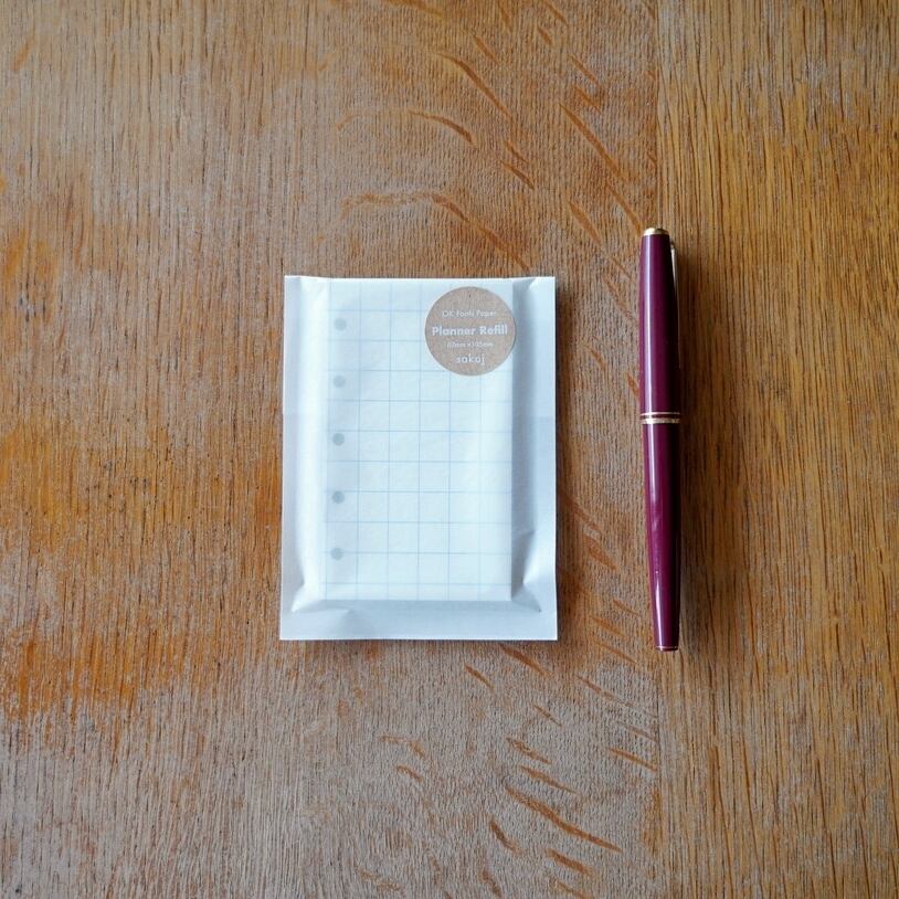 BLOCK REFILL 高級筆記専用紙のリフィル Planner Refill For